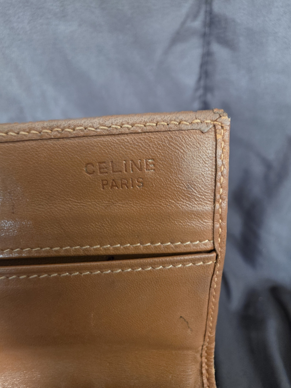 Authentic Celine Brown Monogram Continental Wallet with Tan Trim - Picture 6 of 13
